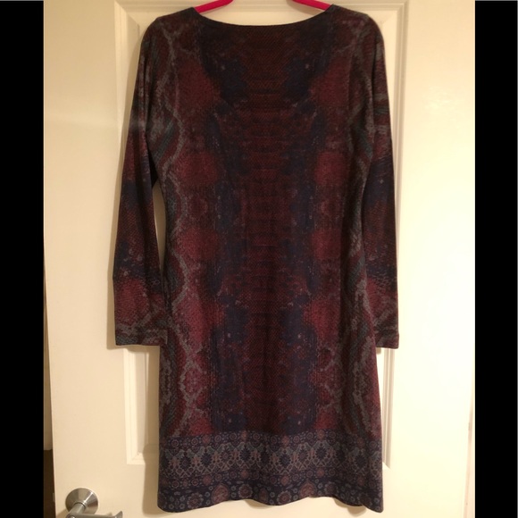 NWOT Nally & Millie snake print knit tunic dress L - Picture 5 of 6